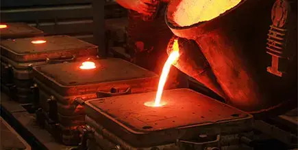 Casting, melting, molding and foundry. The most widely used non reusable mold method is sand casting a process in which specially treated sand is rammed around the pattern and placed in a support.